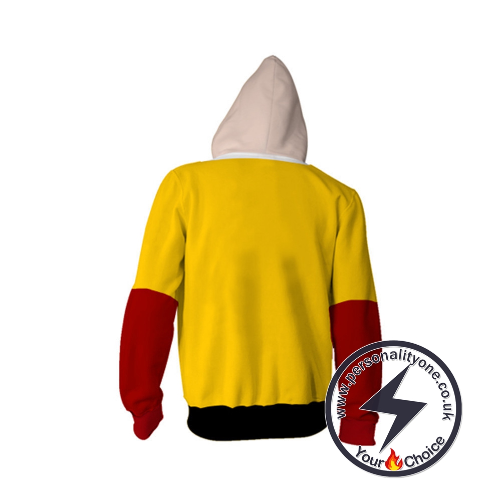 One Punch Man Saitama Zip Up Hoodie Jacket